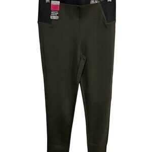 Boomboom Jeans Original Premier Ponte Stretch Waistband Pants Size L Slimming NW